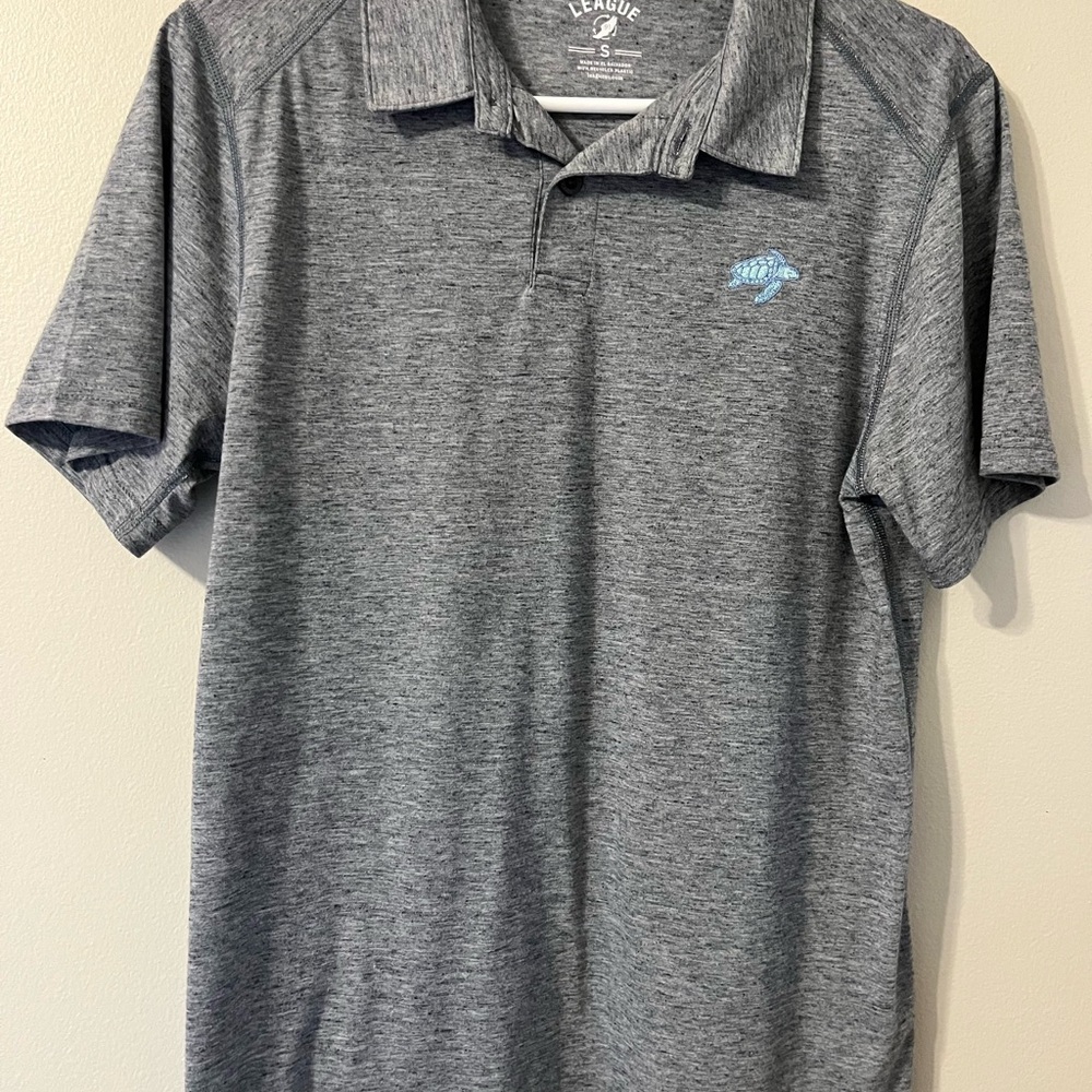 League Men's Grey Polo Shirt